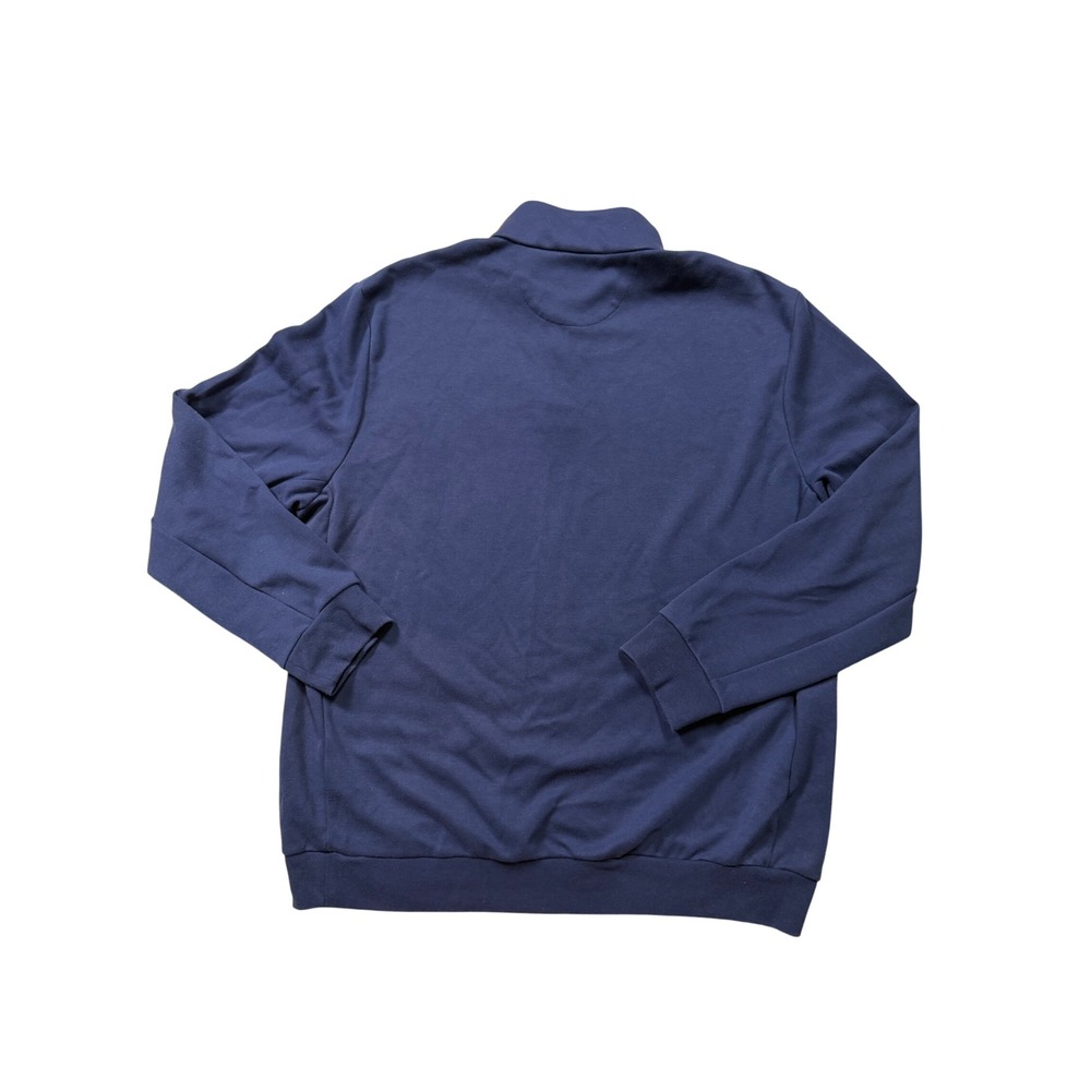 Polo‎ Ralph Lauren Men's XXL Navy Blue Quarter Snap Pullover Red Pony - Picture 2 of 5